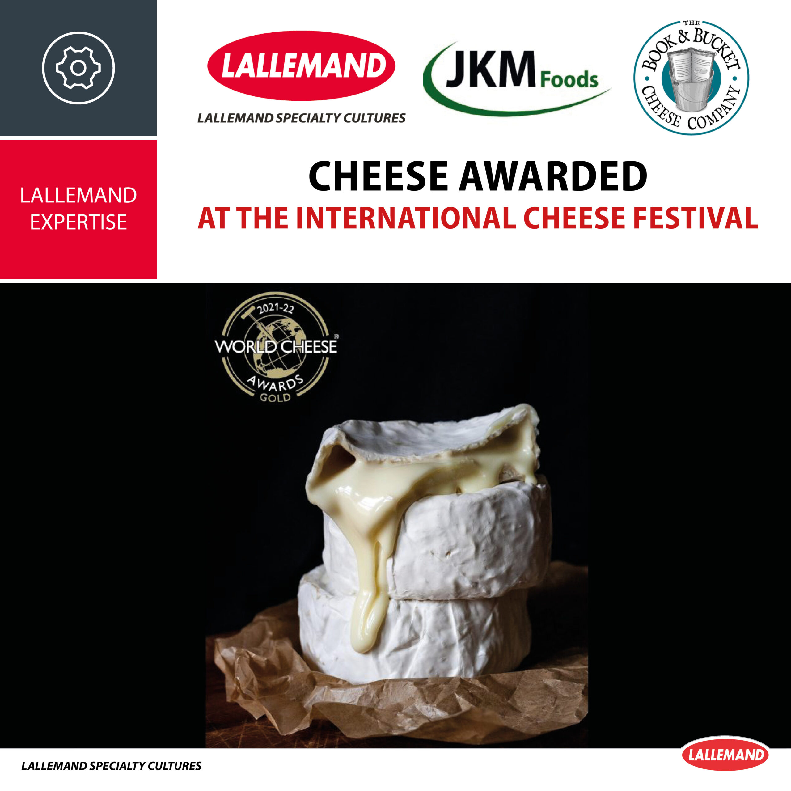 Cheese with Lallemand cultures wins GOLD at WCA