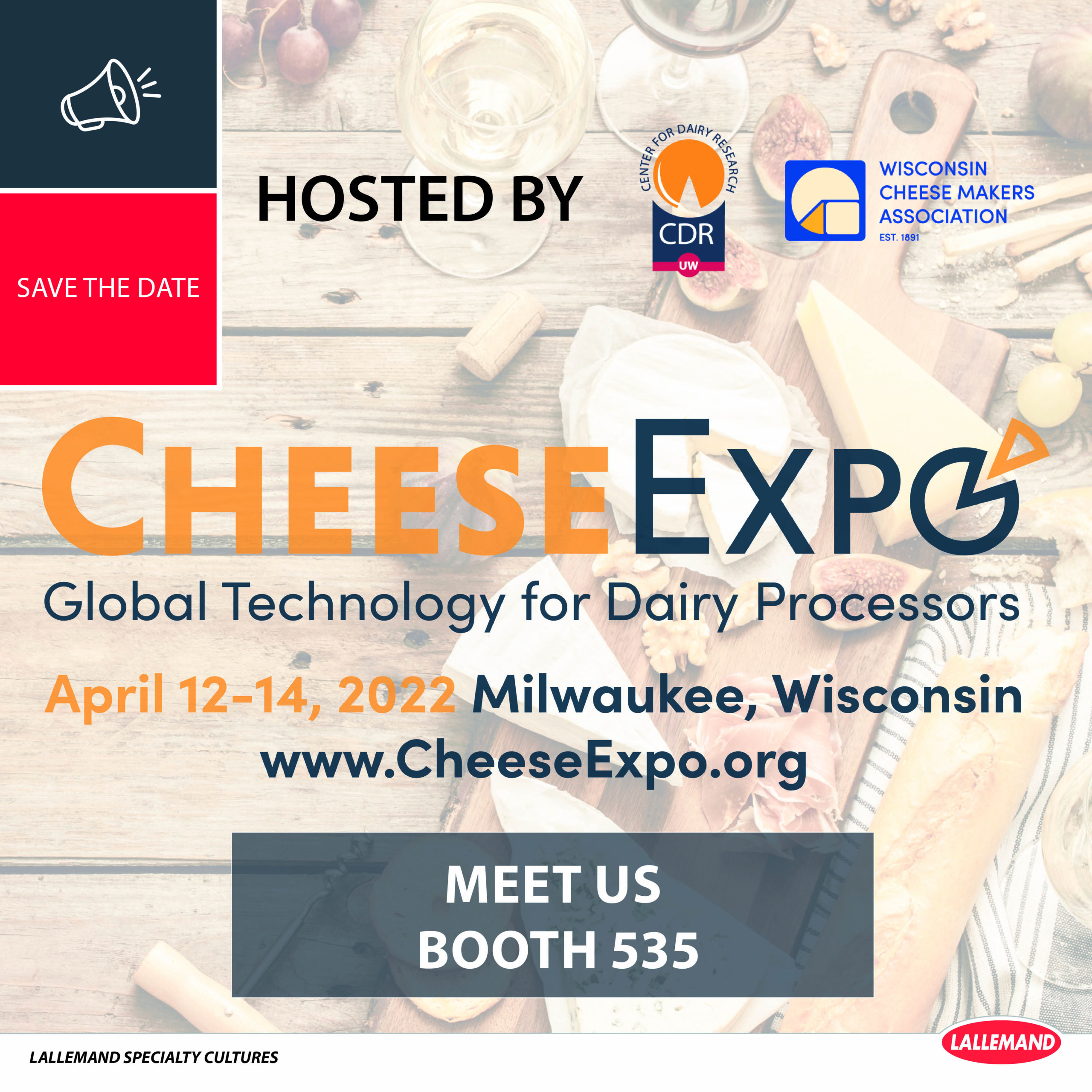 📢MEET THE TEAM, April 12-14 Booth #535 at Cheese Expo!