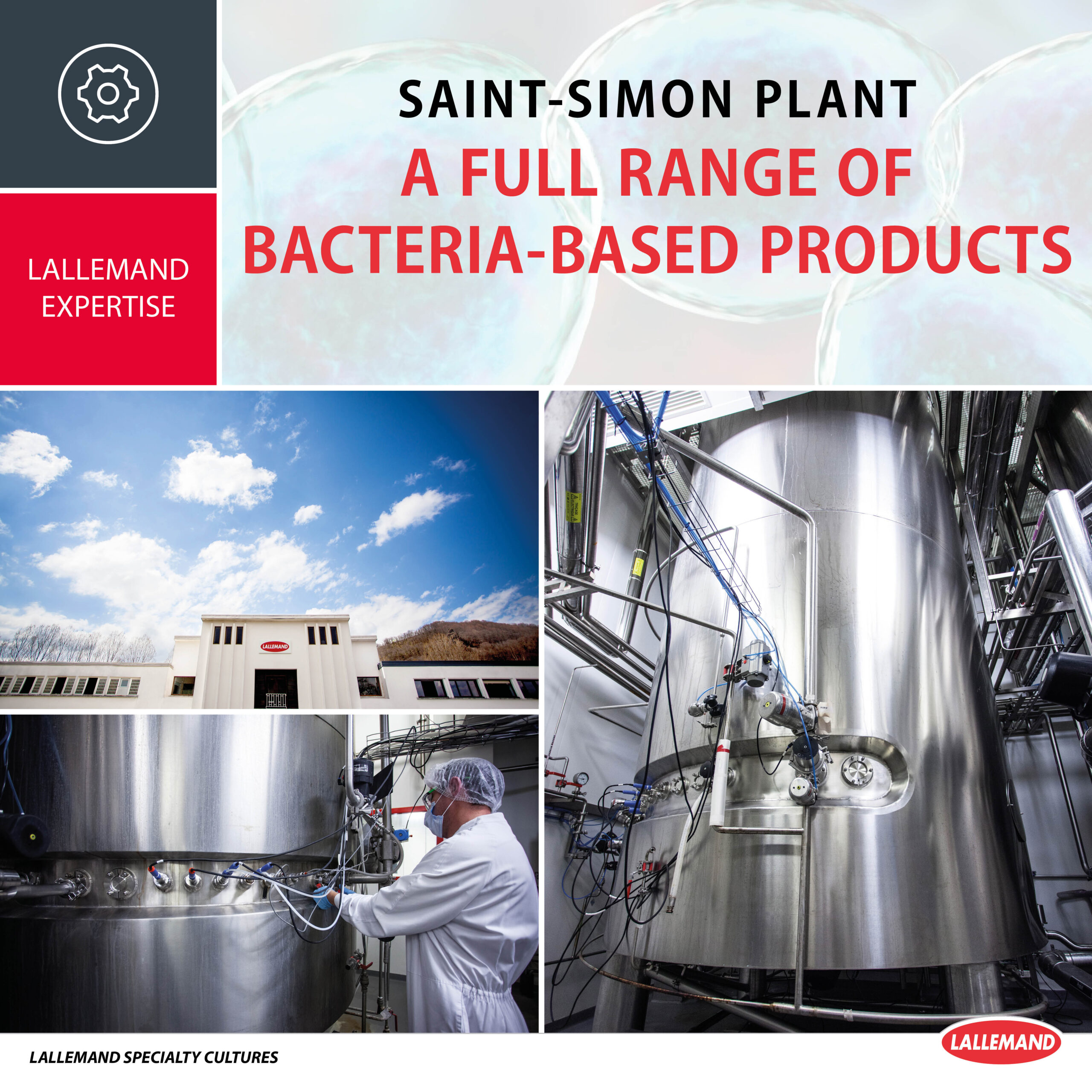 Saint-Simon plant, a full range of bacteria-based products
