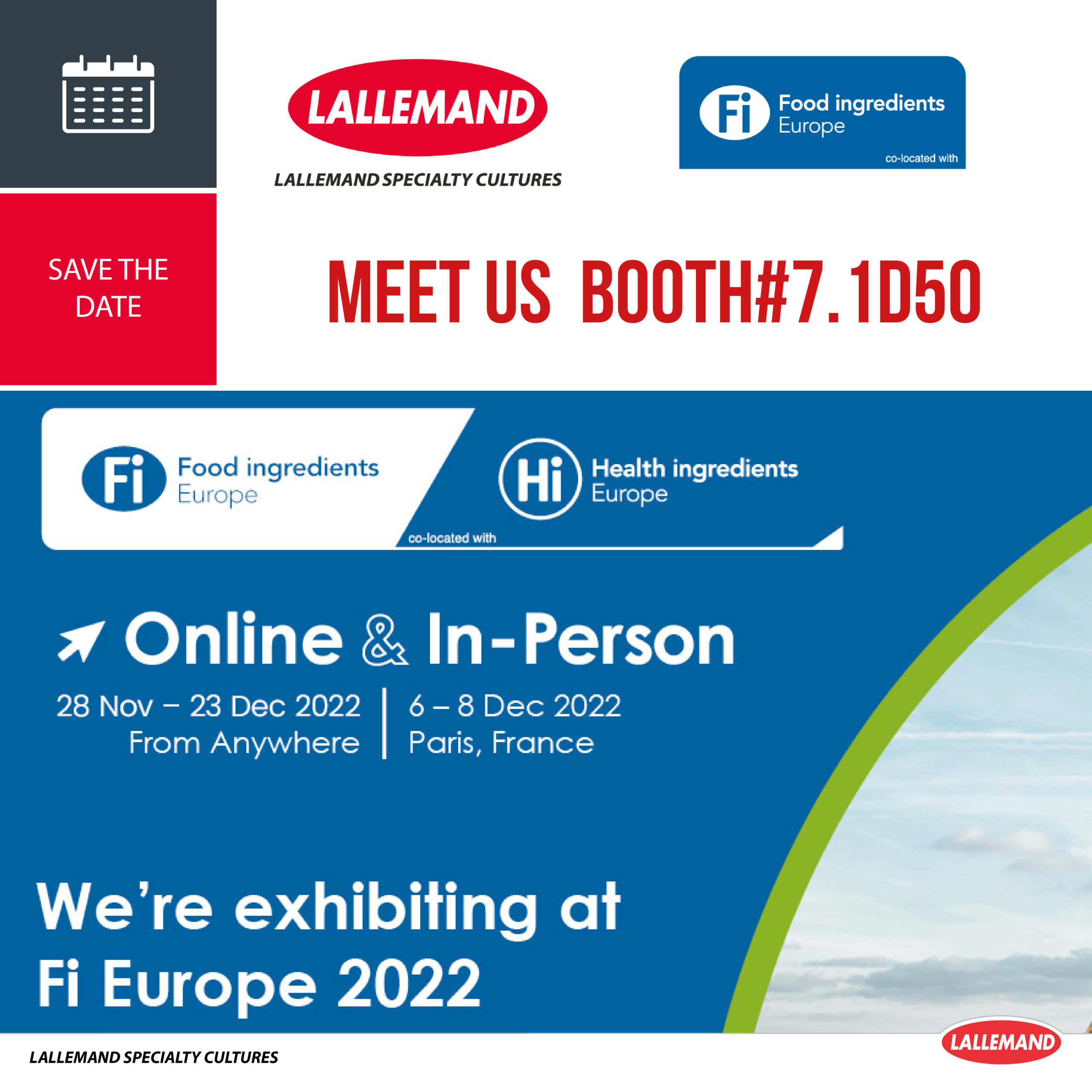 Meet us at Food Ingredients Europe, 6-8 December!